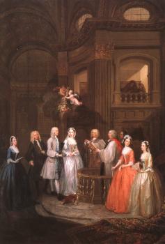 William Hogarth : The Wedding of Stephen Beckingham and Mary Cox